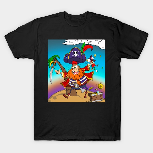 Pirate treasure T-Shirt by Goodtimecomics